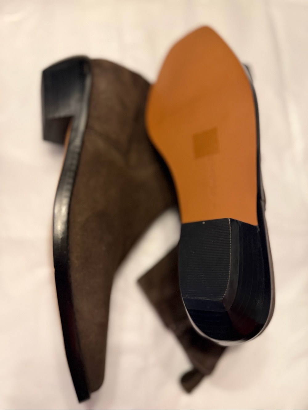 Madewell The Idris Ankle Boot Dark Carob Brown Suede Leather Sz. 8 NEW $198 - Picture 5 of 8